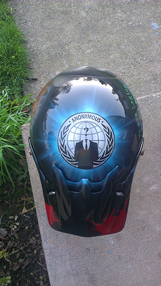anonymous, anon, anon art, art, paint, airbrush, john gill, helmet, airbrushed helmets, art, custom, anon logo