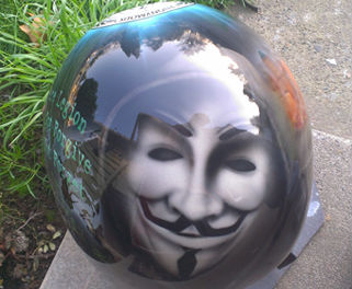 anonymous, art, paint, airbrush, john gill, helmet, airbrushed helmets, art, custom
