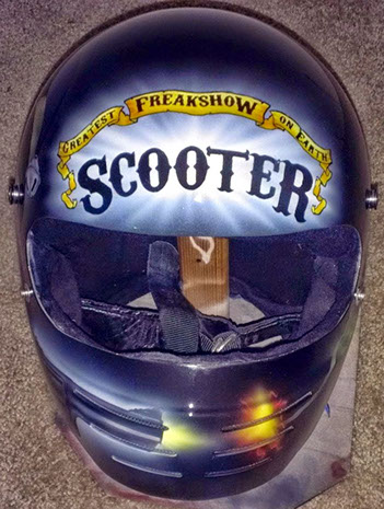 Crazy clown, clown, paint, airbrush, john gill, helmet, airbrushed helmets, art, custom